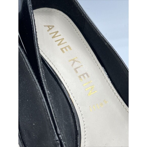 Anne Klein Isley Wedge i flex Women's 9 M Black Patent Dress Pump Stylish - Picture 9 of 12